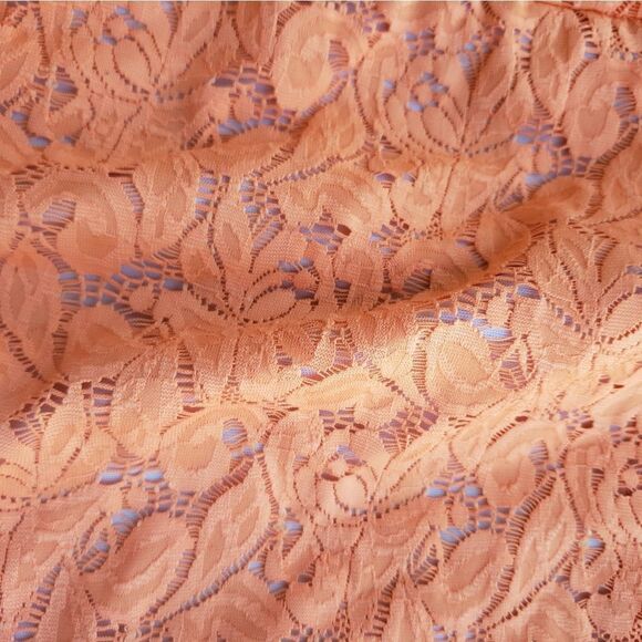 Orange Lace Low Back Mini Dress - Picture 6 of 6